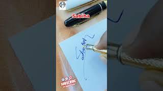 Beautiful Signature Sabiha #cppsign #style #viral #sign #short #couplespanipuri