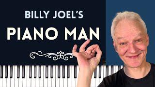 Piano Man, Piano Tutorial (Billy Joel)