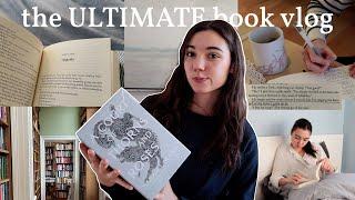 the ULTIMATE book vlog  book shopping & haul, reading journal & updates