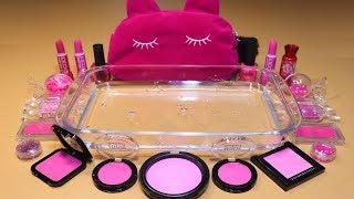 Mixing "NAON PINK" Makeup,Parts,glitter... Into Slime! "NAONPINKHOLIC"