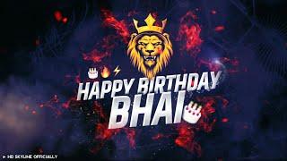 #happy Birthday Bhai New Attitude Bhaigiri Dialogue #dj  Mix HD Background banner Birthday party