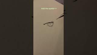 How to draw eyes like me! #art #eyedrawing #tutorial #artist #fyp #shorts