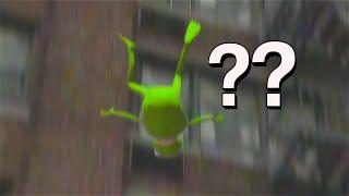 Why did Kermit fall from the roof?