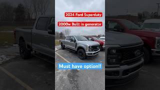 2023-2024 Ford Superduty F-250 F-350 Pro Power onboard 2000 watt Generator! for RV and camping home