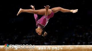 Rebeca Andrade just off podium despite impressive beam routine | Paris Olympics | NBC Sports