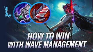 HOW TO WIN WITH WAVE MANAGEMENT! YONE TOP LANE SOVEREIGN GUIDE | RiftGuides | WildRift