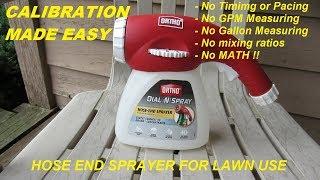 ORTHO Hose End Sprayer CALIBRATION MADE EASY - Dial N Spray