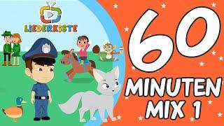 Kinderlieder Mix 60 Minuten - Fünf kleine Fische | Hoppe, hoppe Reiter | Grün, grün, grün + Weitere