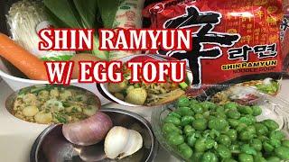 HOW I COOK MY SHIN RAMYUN W/ EGG TOFU I IRISH CHENG