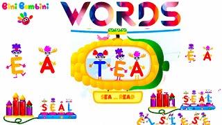 Bini bambini Alphabet- Learn to Write a Letter EA Spell the Words| Bini Bambini Game