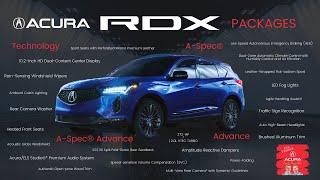 2024 Acura RDX complete feature & package breakdown with pricing