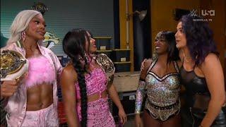 Naomi, Jade Cargill, Bianca Belair & Bayley Backstage: SmackDown October 4 2024