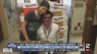 Art teacher at Pinewood Elementary School instills pride in his students