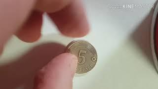 5 Santimi coin copper