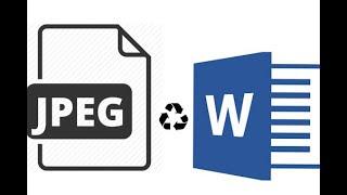 How to Convert a JPEG Document into an editable Word Document file very easy.