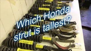 HRG Offroad Honda OEM strut length comparison