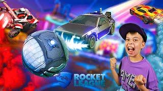 Купил ТОПОВЫЕ ТАЧКИ и СПАС КОММАНДУ в Rocket League! //  Рокет Лига DeLorean и Knight Rider!