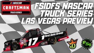 FSI NASCAR DFS Picks Show - Truck Series - Las Vegas MOTOR SPEEDWAY Ecosave 200 Speculation video