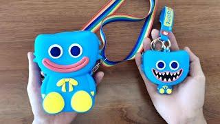Huggy Wuggy Coin Purse Unboxing and Review 2021 - Cute and Funny Poppy Playtime Shoulder Bag