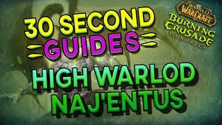 High Warlord Naj'entus - Black Temple - 30 Second Guides