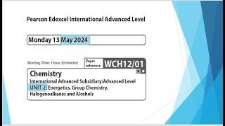 Unit 2 June 2024 - AS Chemistry Edexcel -  Dr  Hanaa Assil