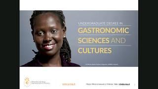 Three-Year Undergraduate Degree in Gastronomic Sciences and Cultures | English version
