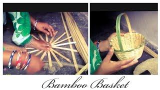 How to make small bamboo basket || How to make small basket made of bamboo || (Bamboo Basket)