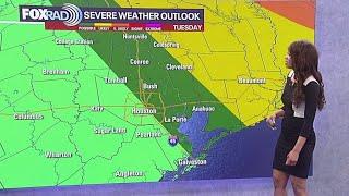 Houston weather: Slight rain chances Monday, severe weather Tuesday