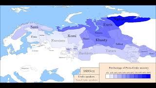 The History of Uralic Peoples. Percentage of Proto-Uralic Ancestry: Every Year 3500 BCE - 2023 CE