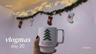 spending a cozy night at home | vlogmas day 20