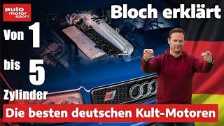 Von 1 bis 5 Zylinder: Die besten deutschen Kult-Motoren! - Bloch erklärt #195 | auto motor und sport