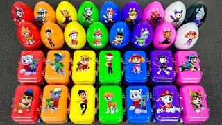 Unboxing Paw Patrol Slime in Surprise Eggs! Clay Toys of Marshall, Skye, Chase | ASMR Satisfying