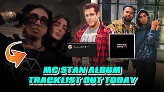 Mc stan Album Tracklist Out Today  Salman khan Birthday Special Mc stan Released Album Song |