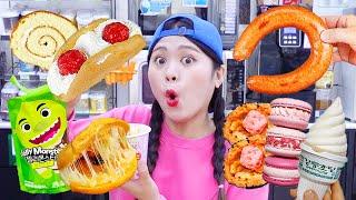 Korean convenience store food Mukbang DONA