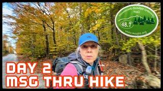 Solo Monadnock Sunapee Greenway Trail Thru Hike Day 2