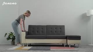 Multi-functional sofa bed with storage