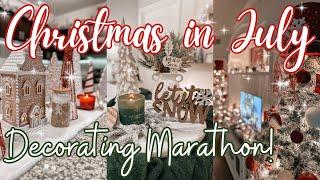 2.5 Hours CHRISTMAS In July NO TALKING Decorate With Me Marathon! Early Christmas Decor Inspiration!