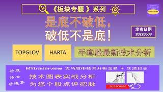 【板块专题】是底不破低，破低不是底！手套股 TOPGLOV 及 HARTA 最新技术走势分析 20220508