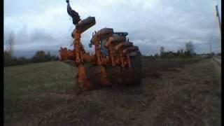 Jean-Marie Spanghero old rugbyman farmer plowing.