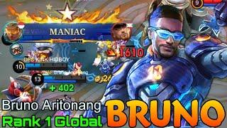 MANIAC Bruno 3,000+ Matches - Top 1 Global Bruno by Bruno Aritonang - Mobile Legends