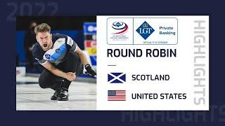 Scotland v United States - Highlights - LGT World Men's Curling Championship 2022