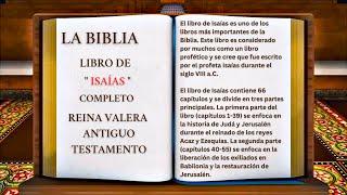 ORIGINAL: LA BIBLIA LIBRO DE " ISAÍAS " COMPLETO REINA VALERA ANTIGUO TESTAMENTO