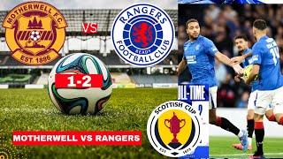 Motherwell vs Rangers 1-2 Live Scottish League Cup Football Match Semi Final Score Highlights FC