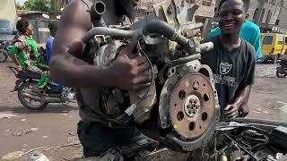 Street mechanics in Africa have a tough job