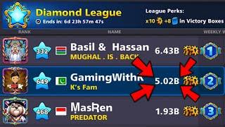 I Got TRAPPED in Berlin  Diamond League Top - 1B Coins increased 5B Winnings 8 Ball Pool