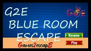 G2E Blue Room Escape Walkthrough [Games2Escape]