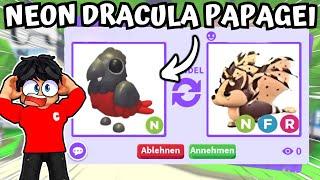 WIR TRADEN DEN NEON DRACULA PAPAGEI in ADOPT ME! Trading Challenge