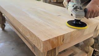 Building a DANGEROUS Monolithic Table and Chair at 20 | Epic Woodworking Project