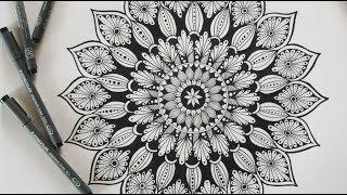 How to draw a mandala step by setp || MANDALA ART for beginners || HOW TO: Make the SIMPLE MANDALA