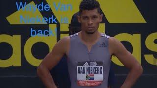 Wayde Van Niekerk runs 200m in Boston 2021 Credits to USA track and field